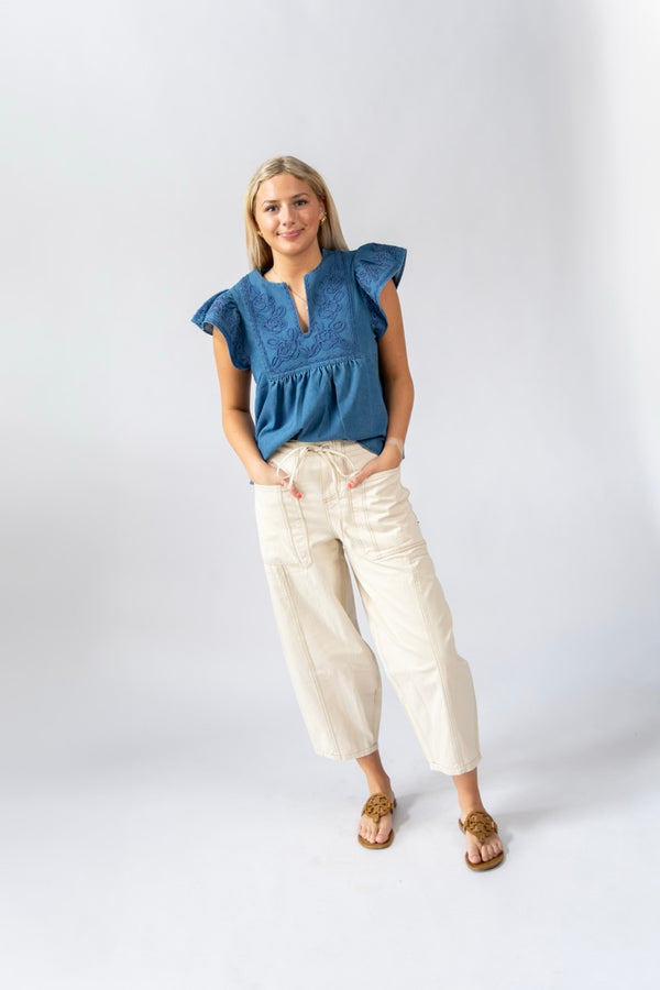 COLLINS BARREL PANTS - THE MNRCH