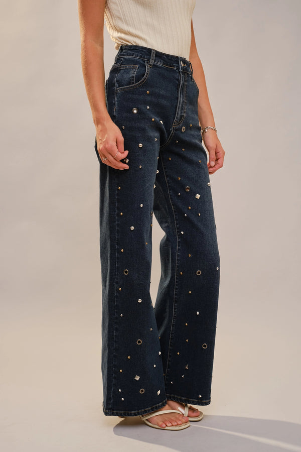 DALLAS STUDDED JEAN - THE MNRCH