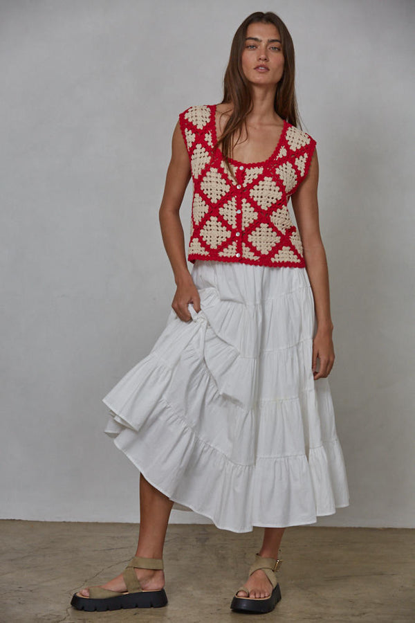 GRANNY SQUARE VEST - THE MNRCH