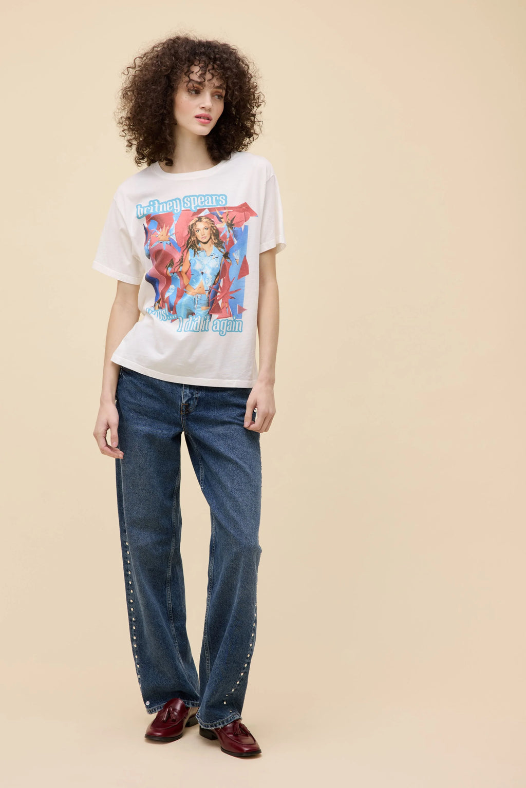 DAYDREAMER - BRITNEY SPEARS OOPS I DID IT AGAIN BOYFRIEND TEE - THE MNRCH