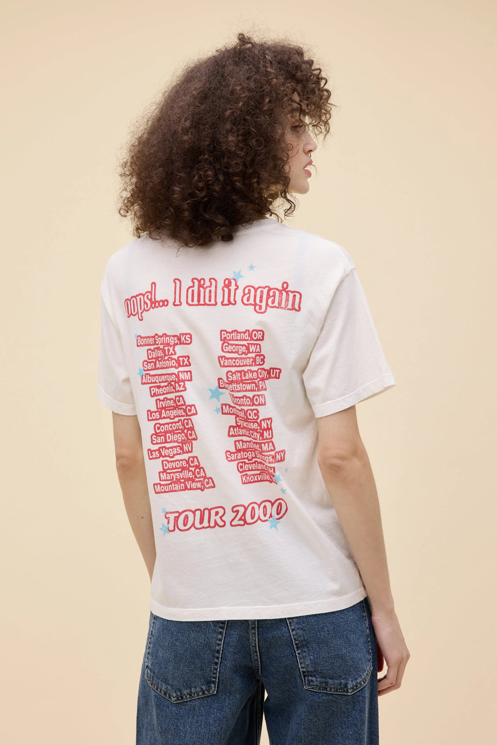 DAYDREAMER - BRITNEY SPEARS OOPS I DID IT AGAIN BOYFRIEND TEE - THE MNRCH