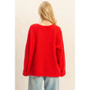 JAX OVERSIZED SWEATER - CHERRY - THE MNRCH