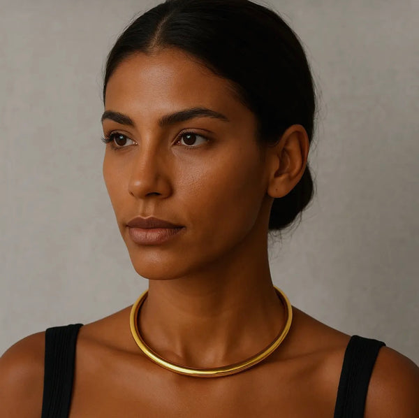 GOLD CUFF NECKLACE - THE MNRCH