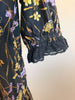 BLACK FLORAL DRESS - THE MNRCH