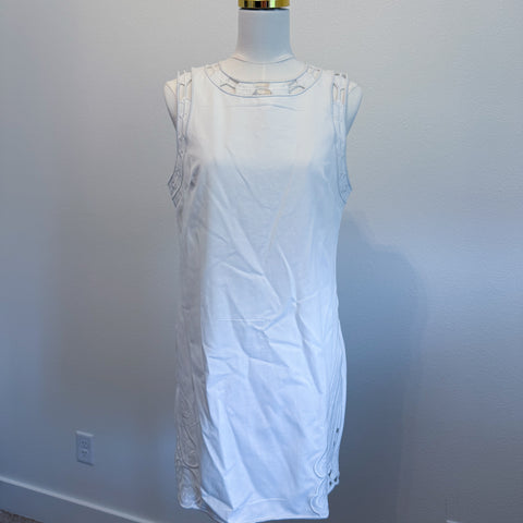 WHITE CUTOUT DRESS - THE MNRCH