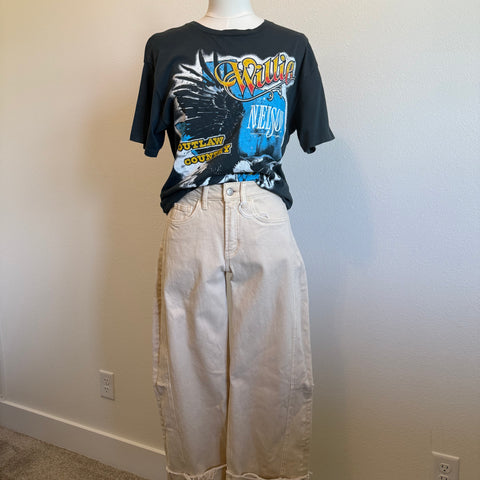 CREAM BARREL CUFF JEAN - THE MNRCH