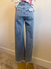 HIGH RISE RAW HEM JEAN - THE MNRCH