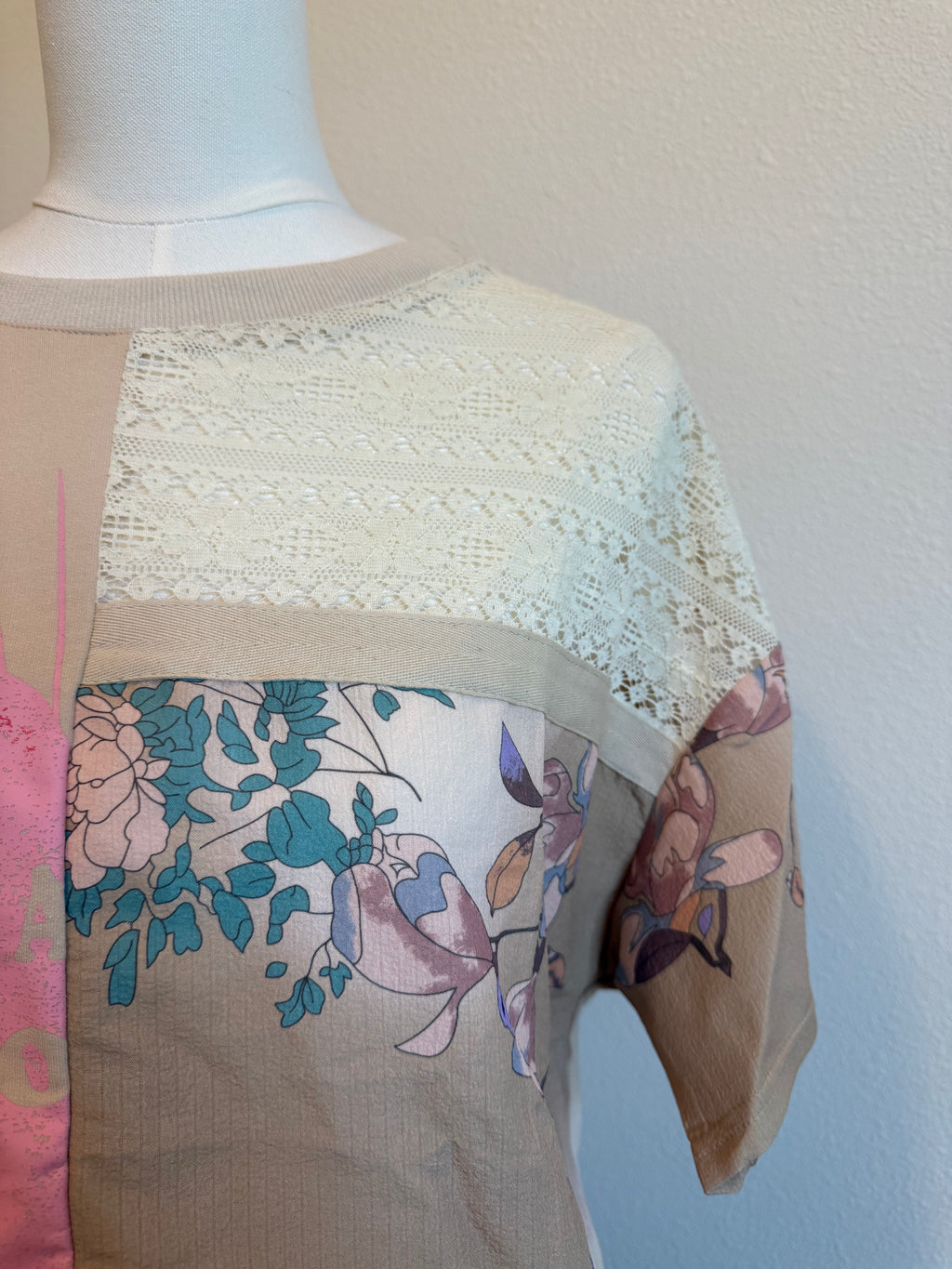 PATCHWORK LACE TEE - THE MNRCH