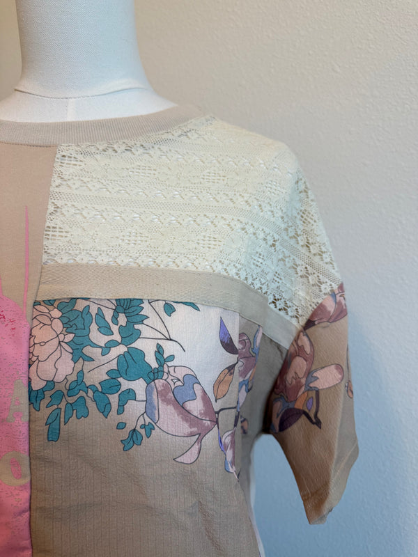 PATCHWORK LACE TEE - THE MNRCH