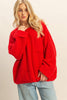 JAX OVERSIZED SWEATER - CHERRY - THE MNRCH