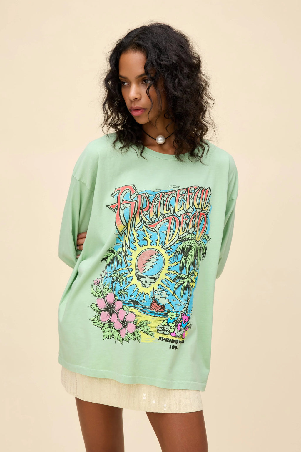 DAYDREAMER - GRATEFUL DEAD SPRING TOUR 1987 MERCH LONG SLEEVE - THE MNRCH