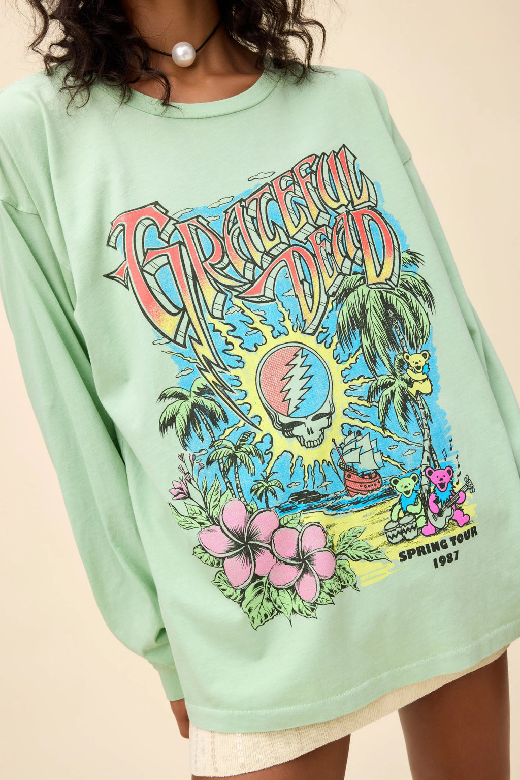 DAYDREAMER - GRATEFUL DEAD SPRING TOUR 1987 MERCH LONG SLEEVE - THE MNRCH