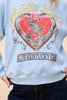 DAYDREAMER - LORETTA LYNN BLUE KENTUCKY GIRL VARSITY SWEATSHIRT - THE MNRCH