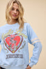 DAYDREAMER - LORETTA LYNN BLUE KENTUCKY GIRL VARSITY SWEATSHIRT - THE MNRCH