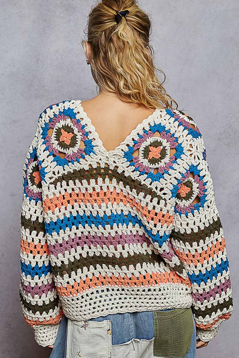 MARLOWE CROCHET SWEATER - THE MNRCH