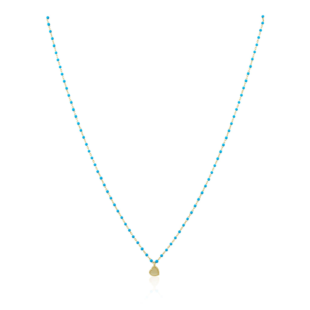 MINI TURQUOISE HEART NECKLACE - THE MNRCH
