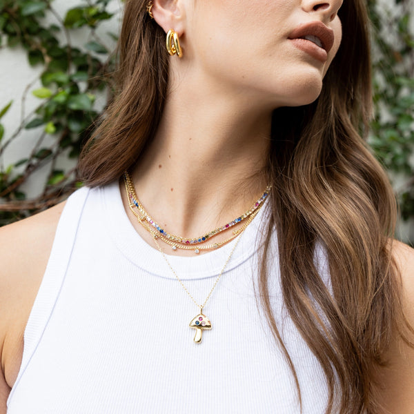 RAINBOW TENNIS NECKLACE - THE MNRCH