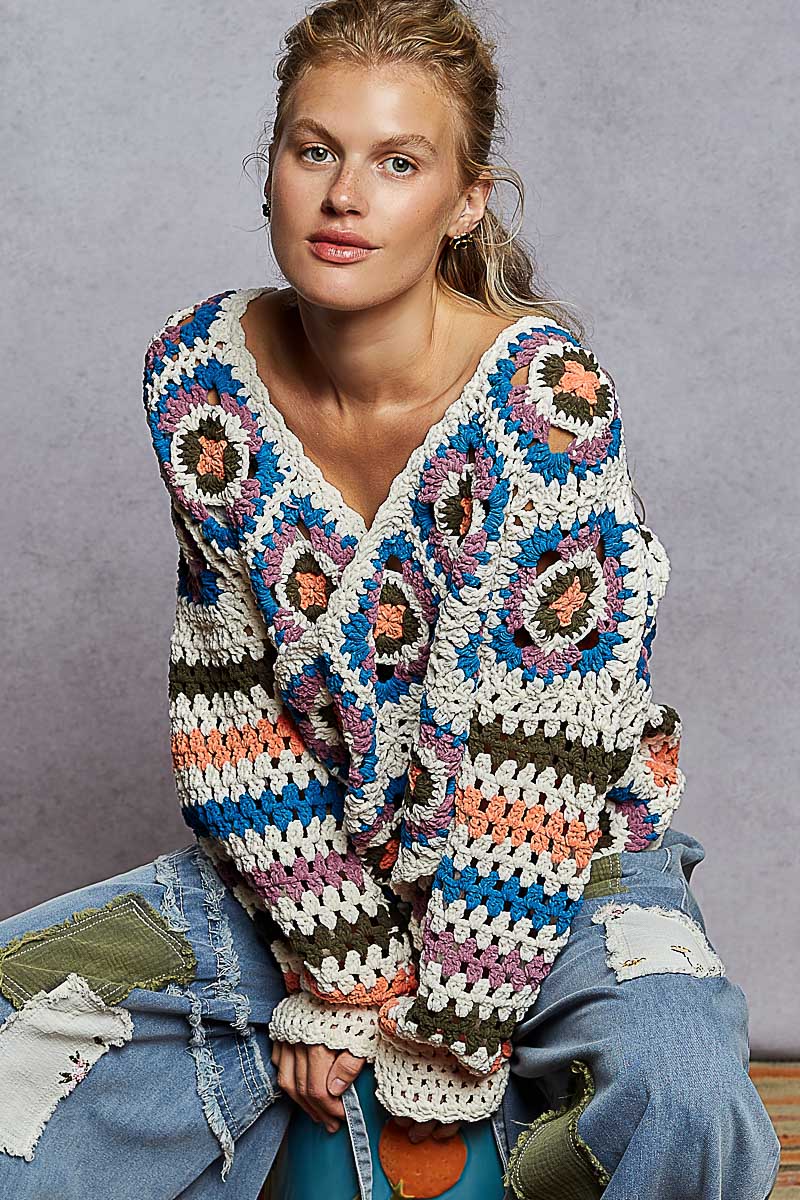 MARLOWE CROCHET SWEATER - THE MNRCH