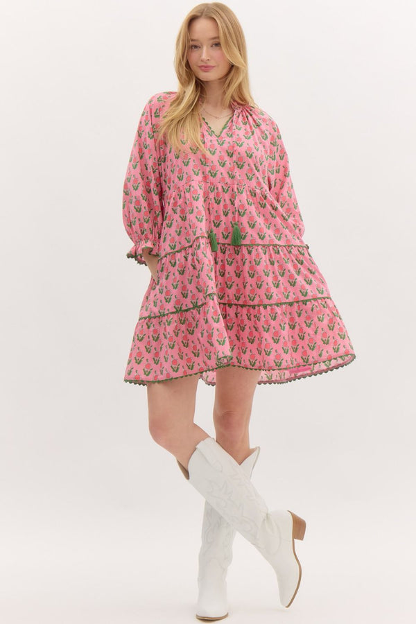 HILL COUNTRY DRESS - PINK - THE MNRCH