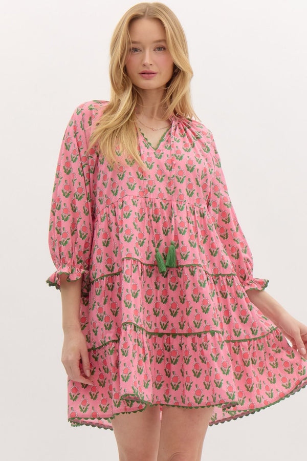 HILL COUNTRY DRESS - PINK - THE MNRCH